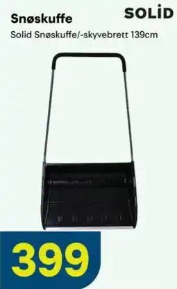 Maxbo Solid Snøskuffe/-skyvebrett 139cm tilbud