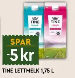 Coop Mega Tine Lettmelk tilbud
