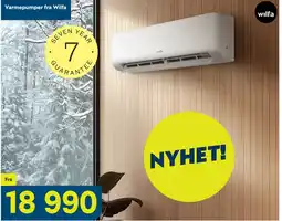 Maxbo Wilfa varmepumper tilbud