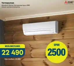 Maxbo Mitsubishi Electric Varmepumpe iguru 6600 tilbud