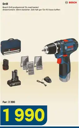 Maxbo Bosch Drill professional 12v tilbud