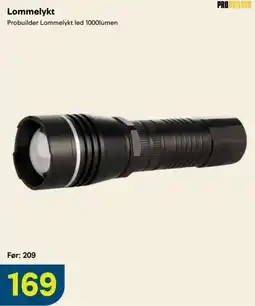 Maxbo Probuilder Lommelykt led 1000lumen tilbud