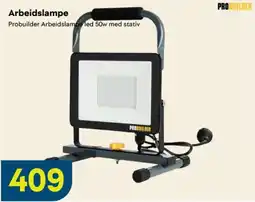 Maxbo Probuilder arbeidslampe led 50w med stativ tilbud
