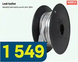 Maxbo Mareld Led-lyslist sunlit slim tilbud