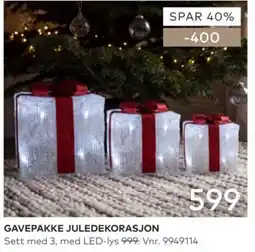 Skeidar Gavepakke juledekorasjon tilbud