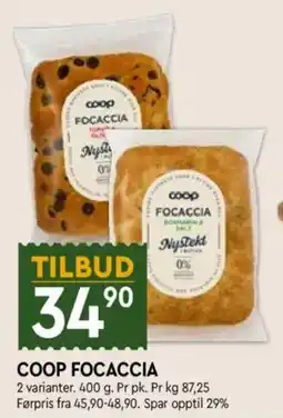 Coop Mega Coop Focaccia tilbud