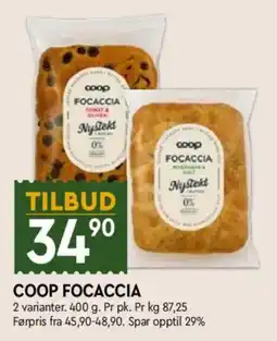 Coop Mega Coop Focaccia tilbud
