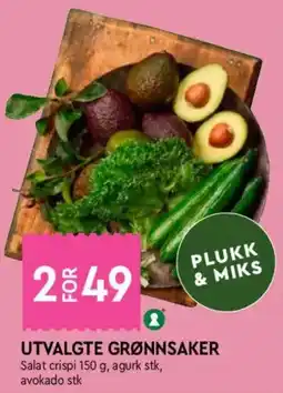 Coop Mega Utvalgte grønnsaker tilbud