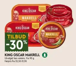Coop Mega King Oscar Makrell tilbud