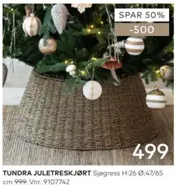 Skeidar Tundra juletreskjørt tilbud