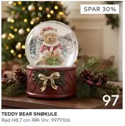 Skeidar Teddy Bear Snøkule tilbud