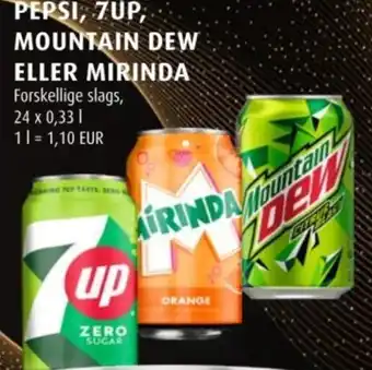 Pepsi, 7up, Mountain Dew eller Mirinda