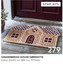 Skeidar Gingerbread House Dørmatte tilbud