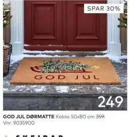 Skeidar GOD JUL DØRMATTE tilbud