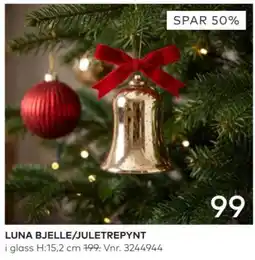 Skeidar Luna Bjelle/Juletrepynt tilbud
