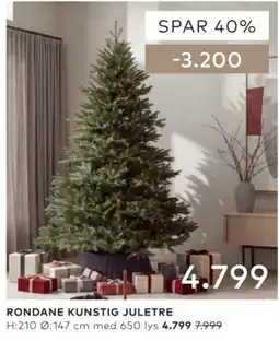Skeidar Rondane kunstig juletre tilbud