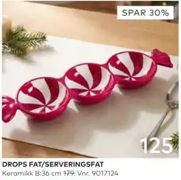Skeidar Drops Fat/Serveringsfat tilbud