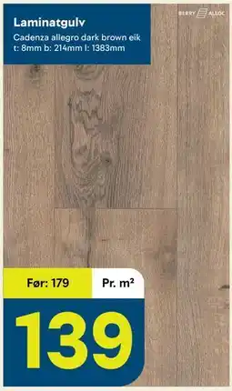 Maxbo Laminatgulv tilbud