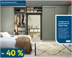 Maxbo Elfa garderobeinnredning tilbud