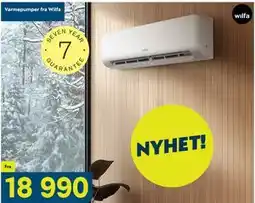 Maxbo Varmepumper fra Wilfa tilbud