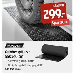 Jula Gulvbeskyttelse 550x40 cm tilbud