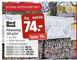 Jula Presenning 120 g/m², Medlemspris tilbud