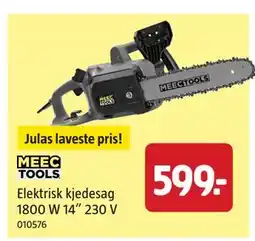 Jula Elektrisk kjedesag 1800 W 14” 230 V tilbud