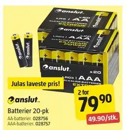 Jula Batterier 20-pk tilbud