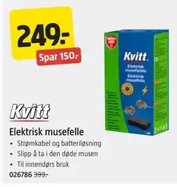 Jula Elektrisk musefelle tilbud