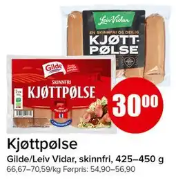 Spar Kjøttpølse tilbud