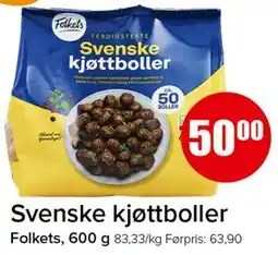 Spar Svenske kjøttboller tilbud