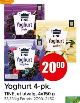 Spar Yoghurt 4-pk tilbud
