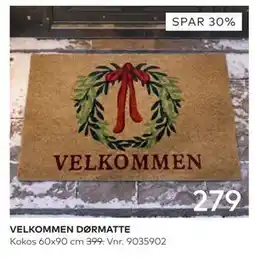 Skeidar VELKOMMEN DØRMATTE tilbud