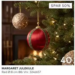 Skeidar MARGARET JULEKULE tilbud