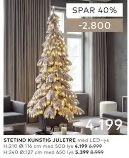 Skeidar STETIND KUNSTIG JULETRE tilbud