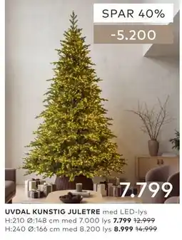 Skeidar UVDAL KUNSTIG JULETRE tilbud