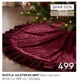 Skeidar RUFFLE JULETRESKJØRT tilbud