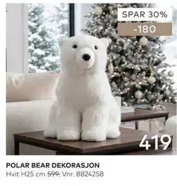 Skeidar POLAR BEAR DEKORASJON tilbud