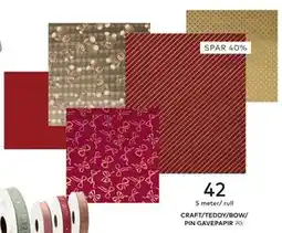 Skeidar CRAFT/TEDDY/BOW/ PIN GAVEPAPIR tilbud