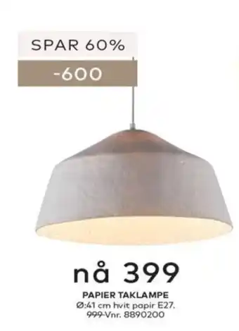 Papier taklampe