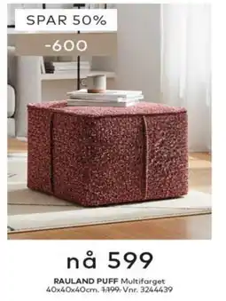 Skeidar Rauland Puff Multifarget tilbud