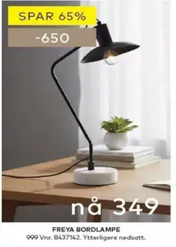Skeidar Freya Bordlampe tilbud