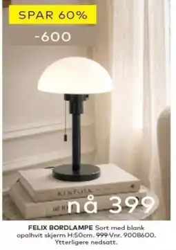 Skeidar Felix Bordlampe tilbud