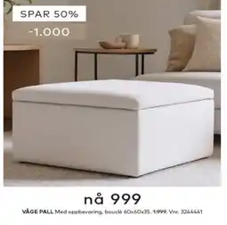 Skeidar Våge Pall tilbud