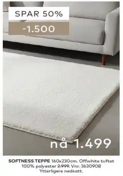 Skeidar Softness teppe tilbud