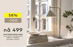 Skeidar Amsterdam Bordlampe tilbud
