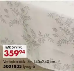 Sparkjøp Veronica duk tilbud