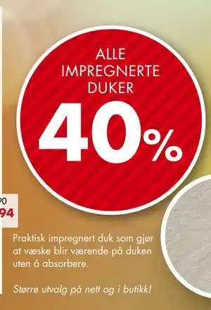 ALLE IMPREGNERTE DUKER