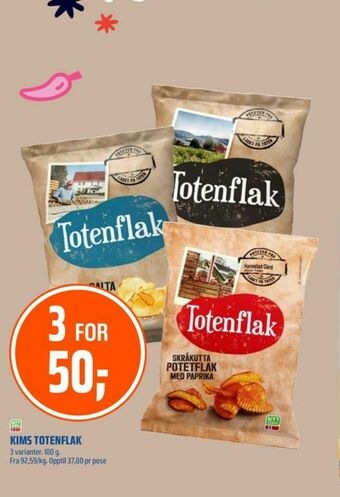 Coop Obs Totenflak chips tilbud