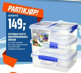 Coop Obs Sistema matoppbevaring tilbud